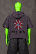 All Seeing Eye Handmade Custom Reworked Hoodie | XL | 1 of 1 Streetwear | Cut & Sew