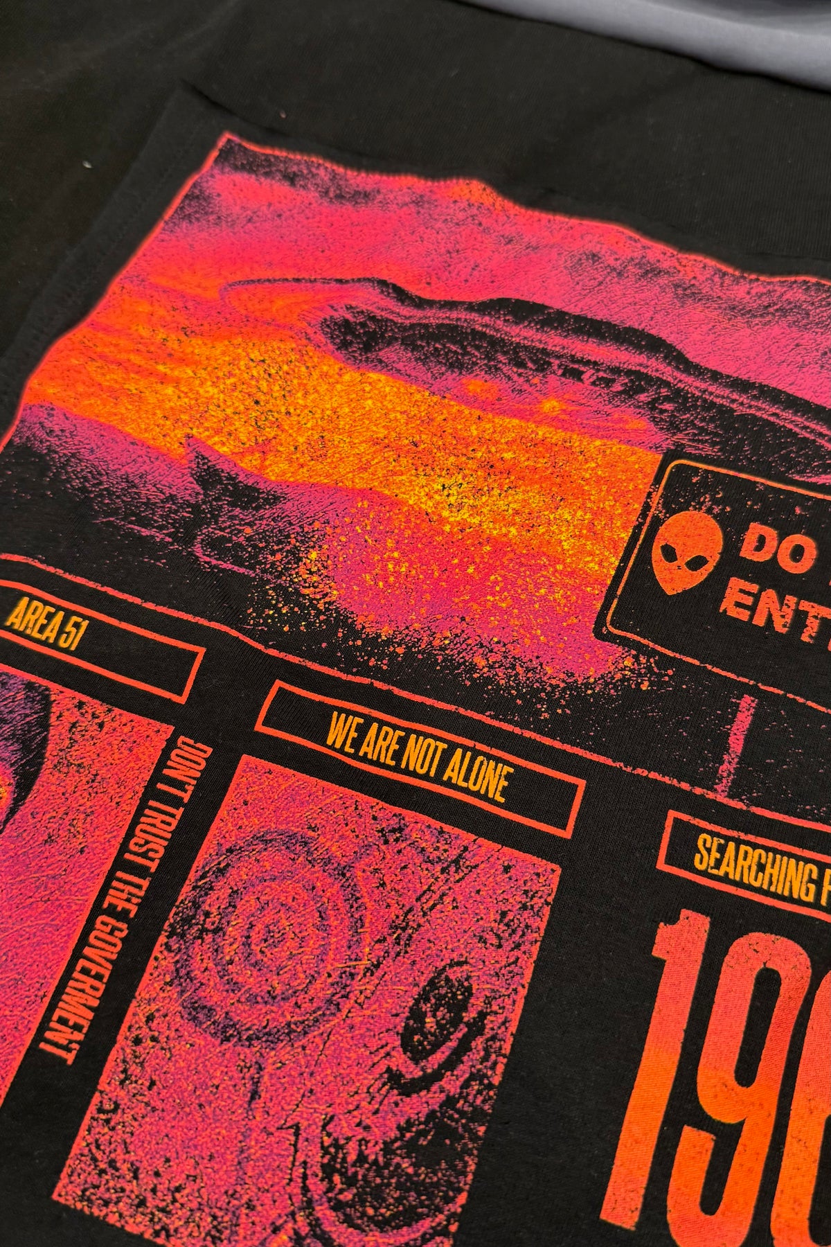 Area 51 Alien Nostalgia Handmade Custom Reworked Hoodie | XL | 1 of 1 Streetwear | Cut & Sew