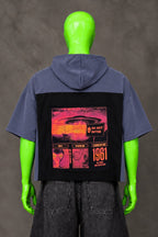 Area 51 Alien Nostalgia Handmade Custom Reworked Hoodie | XL | 1 of 1 Streetwear | Cut & Sew