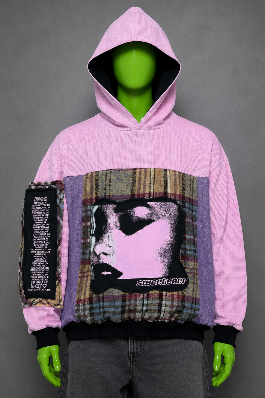 Ariana Grande Upcycled Hoodie – Y2K Throwback Streetwear | Vintage Aesthetic