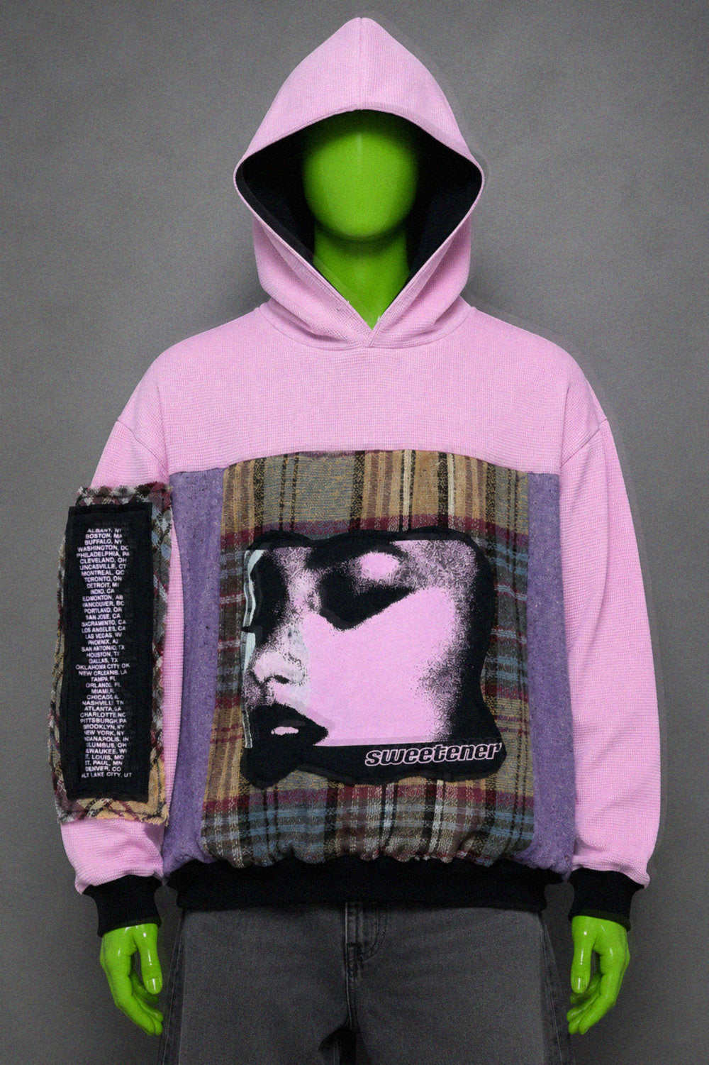 Ariana Grande Y2K Throwback Handmade Custom Reworked Hoodie | XL | 1 of 1 Streetwear | Cut & Sew