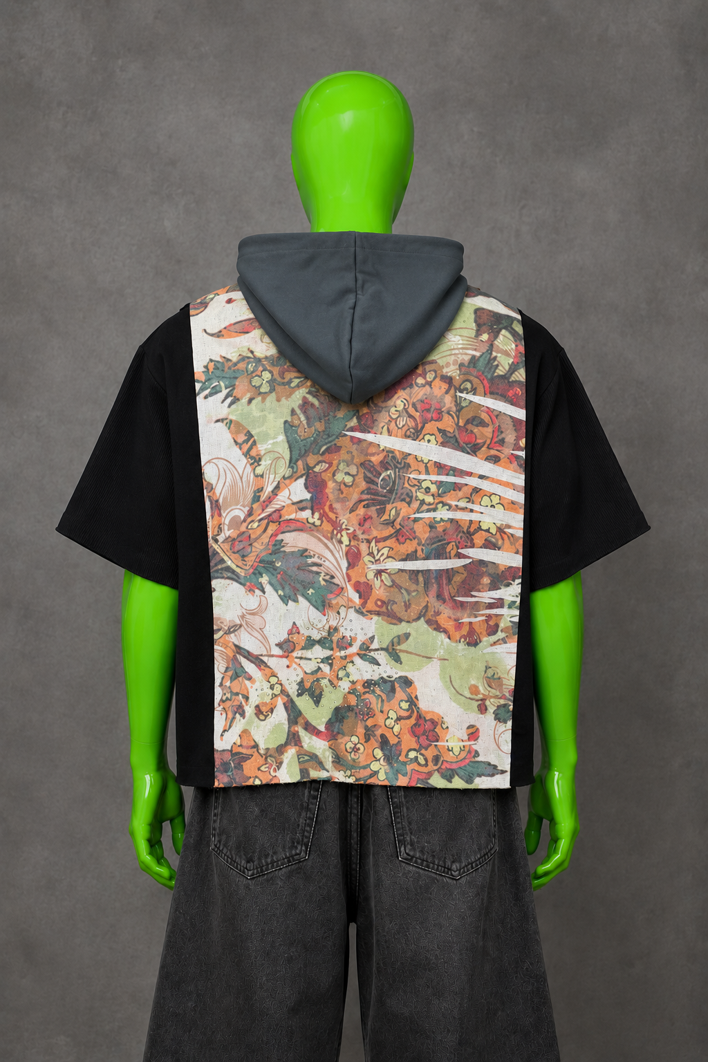 Be A Nice Human Pop Culture Handmade Custom Reworked Hoodie | XL | 1 of 1 Streetwear | Cut & Sew
