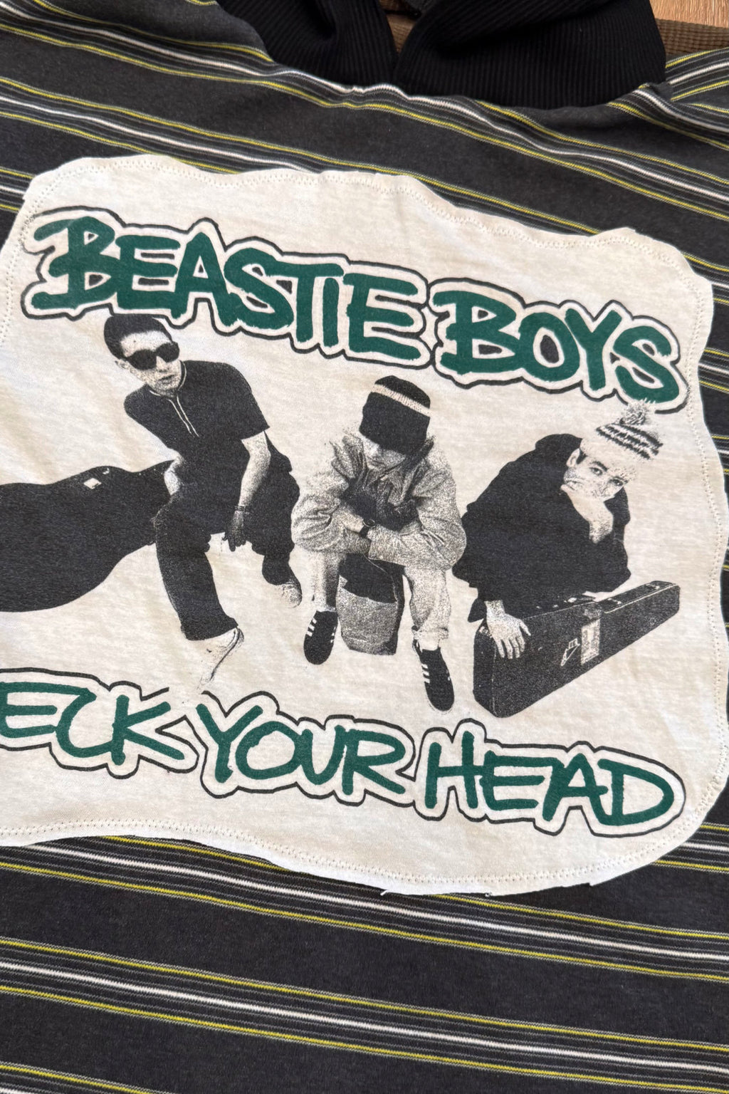 Beastie Boys Hip Hop Streetwear Handmade Custom Reworked Hoodie | XL | 1 of 1 Streetwear | Cut & Sew