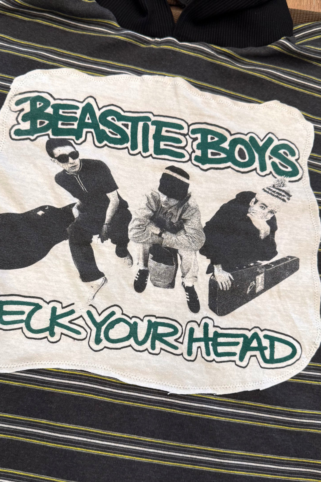 Beastie Boys Hip Hop Streetwear Handmade Custom Reworked Hoodie | XL | 1 of 1 Streetwear | Cut & Sew