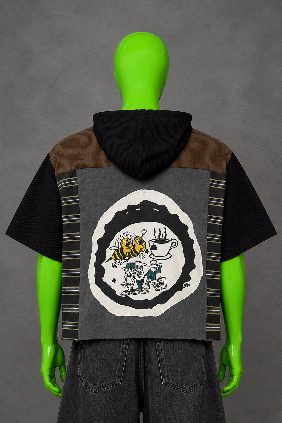 Beastie Boys Hip Hop Streetwear Handmade Custom Reworked Hoodie | XL | 1 of 1 Streetwear | Cut & Sew