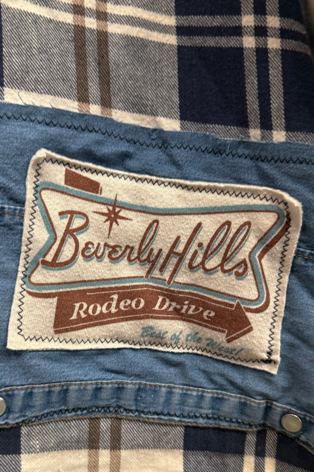 Beverly Hills Nostalgia Pop Culture Handmade Custom Reworked Hoodie | XL | 1 of 1 Streetwear | Cut & Sew