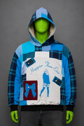 Billie Eilish Patchwork Hoodie – 90s Grunge Streetwear | Vintage Inspired | 1of1