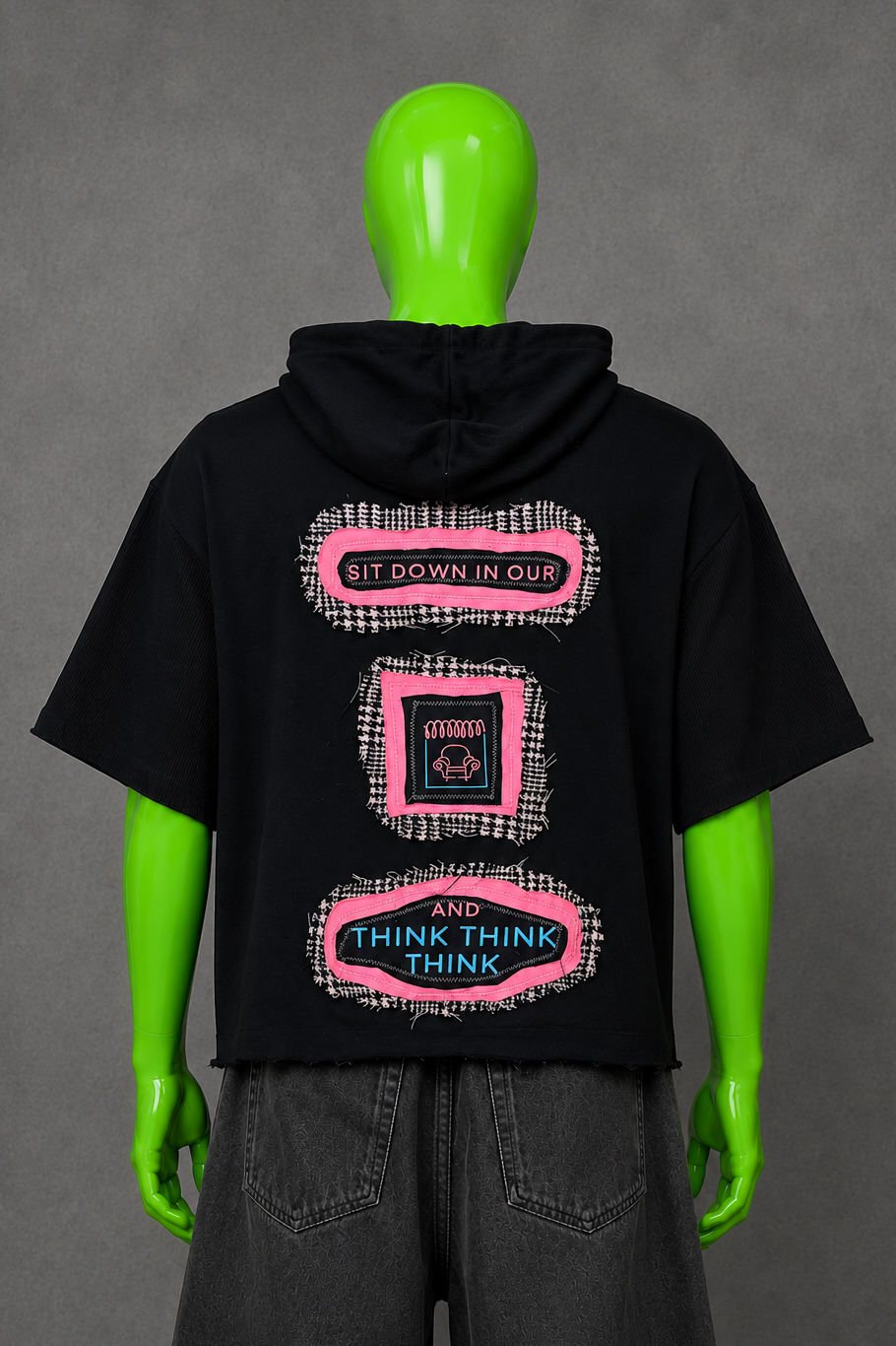 Blues Clues Upcycled Hoodie – Kidcore Streetwear | Nostalgic Throwback | 1of1