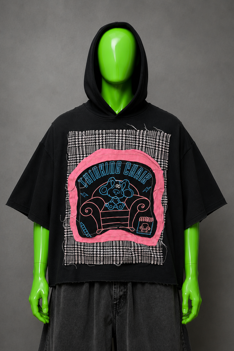Blues Clues Upcycled Hoodie – Kidcore Streetwear | Nostalgic Throwback | 1of1