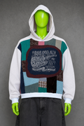 Bob Dylan Patchwork Hoodie – Indie Folk Aesthetic  | Reworked Unisex Streetwear
