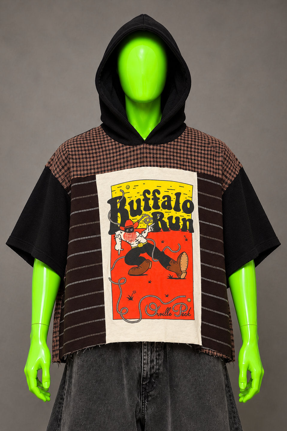 Orville Peck Buffalo Run Handmade Custom Reworked Hoodie | XL | 1 of 1 Streetwear | Cut & Sew