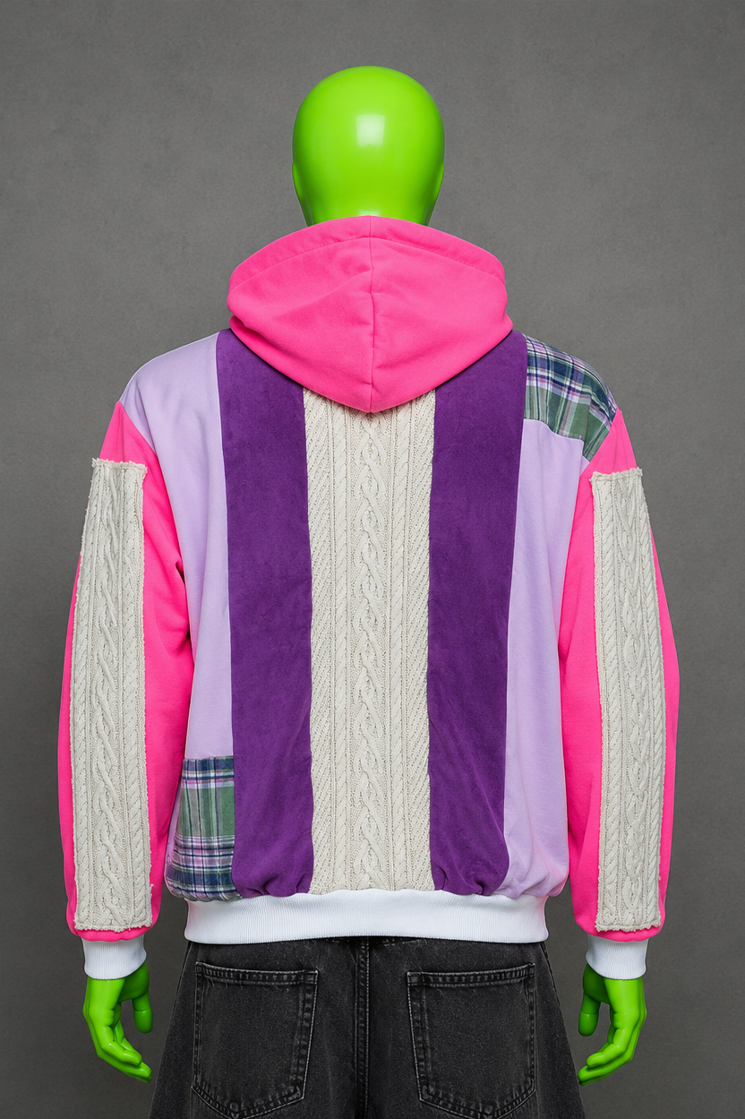 Chappell Roan Patchwork Hoodie – Light Aesthetic | Streetwear | One of One
