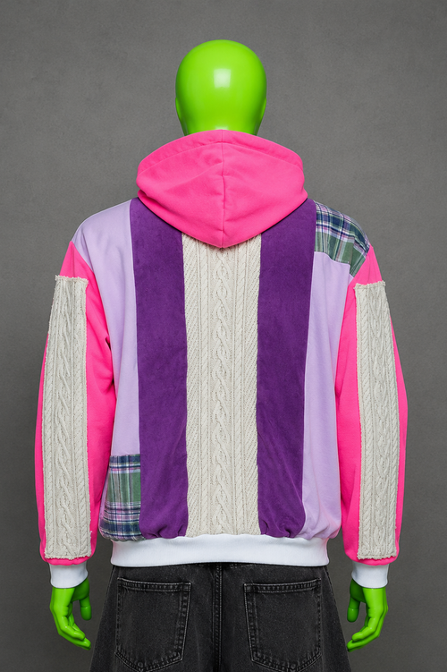 Chappell Roan Patchwork Hoodie – Light Aesthetic | Streetwear | One of One