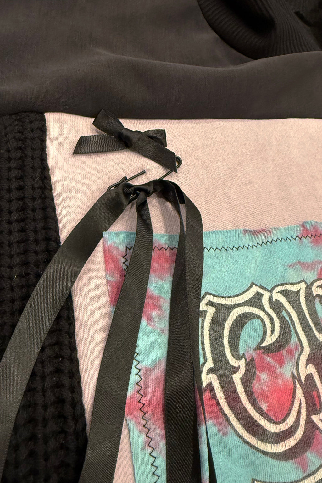 Cherry Garcia Pop Culture Nostalgia Handmade Custom Reworked Hoodie | XL | 1 of 1 Streetwear | Cut & Sew
