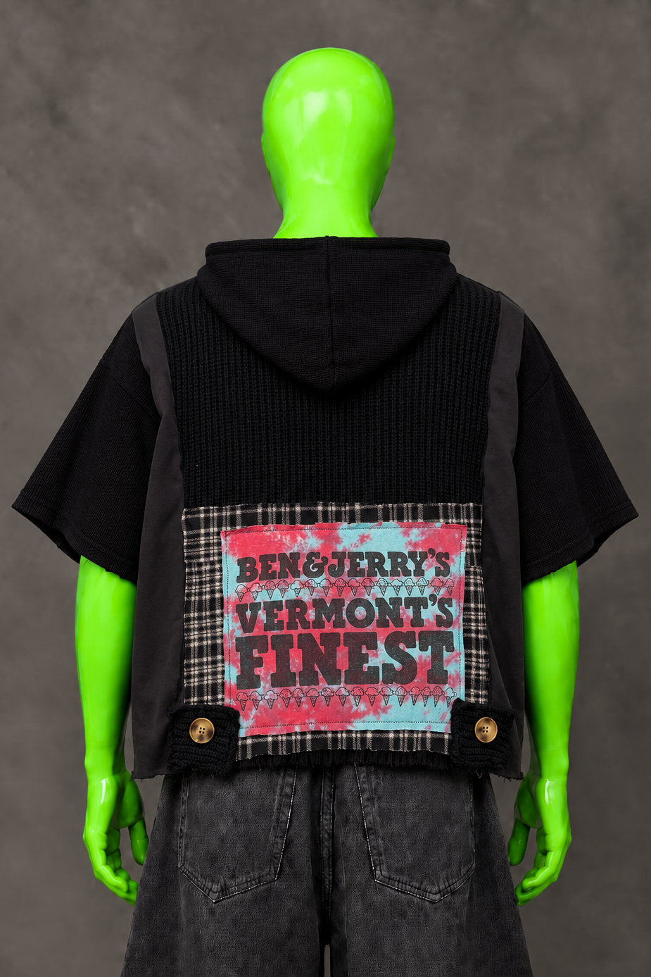 Cherry Garcia Pop Culture Nostalgia Handmade Custom Reworked Hoodie | XL | 1 of 1 Streetwear | Cut & Sew