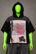 Cherry Garcia Pop Culture Nostalgia Handmade Custom Reworked Hoodie | XL | 1 of 1 Streetwear | Cut & Sew