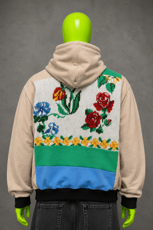Cottage Core Sweater Hoodie – Y2K Grandma's Attic  | Layer Reworked Streetwear