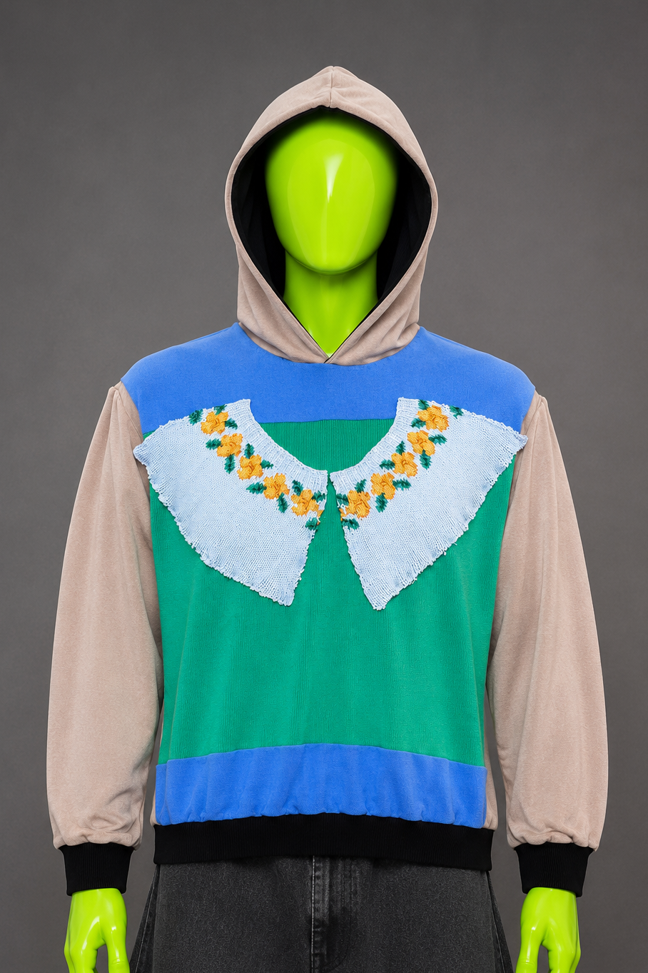 Cottage Core Sweater Hoodie – Y2K Grandma's Attic  | Layer Reworked Streetwear