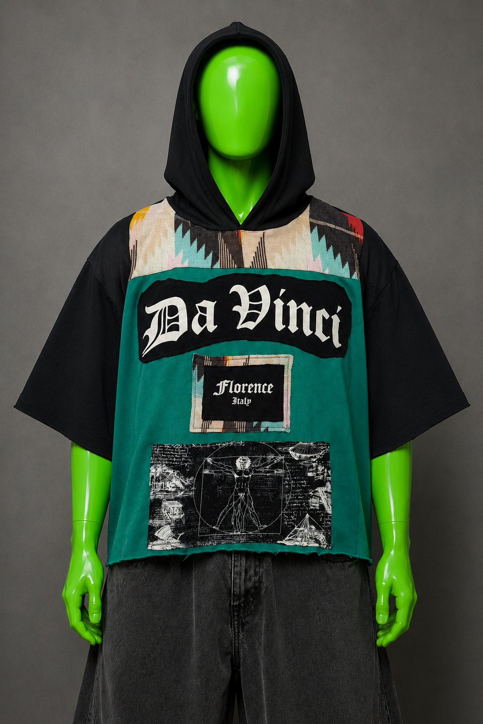 Da Vinci Upcycled Hoodie – Reworked South West Streetwear | Funky | One of One