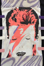 David Bowie Glam Rock Handmade Custom Reworked Hoodie | XL | 1 of 1 Streetwear | Cut & Sew