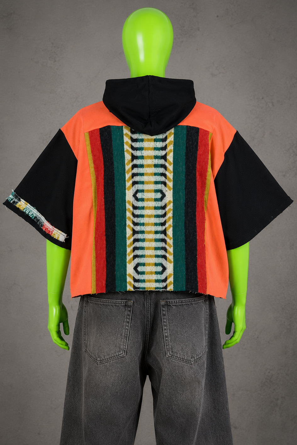 Día de los Muertos Reworked Patchwork Hoodie –  Horrorcore Streetwear | Unisex