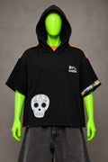 Día de los Muertos Halloween Horror Handmade Custom Reworked Hoodie | XL | 1 of 1 Streetwear | Cut & Sew