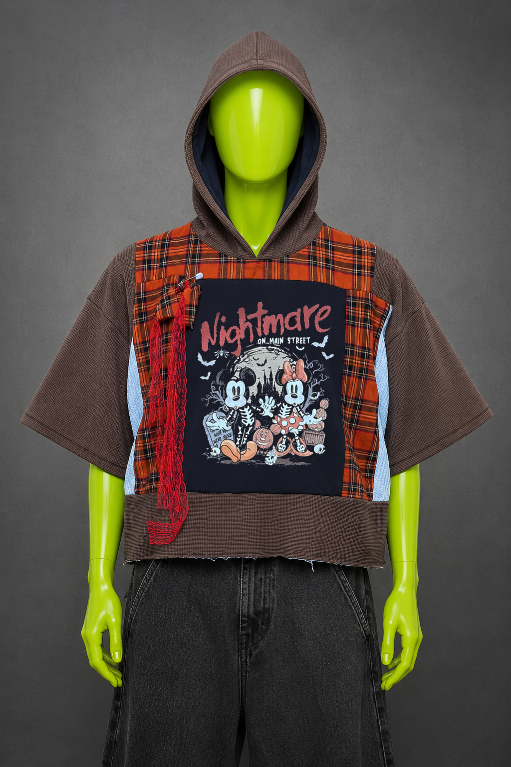 Mickey Minnie Mouse Nightmare Reworked Hoodie – Disney Streetwear | Y2K Grunge