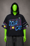 Doja Cat Oversized Reworked Patchwork Hoodie – Indie Grunge | Streetwear | 1of1