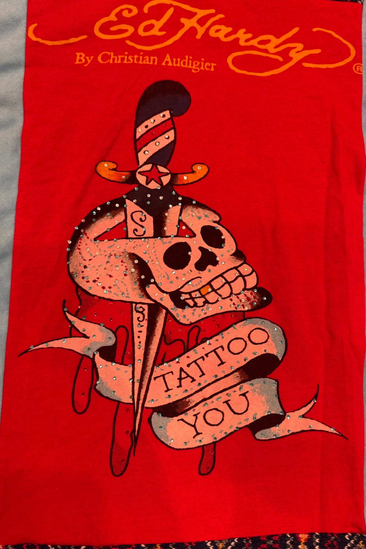 Ed Hardy Y2K Fashion Handmade Custom Reworked Hoodie | XL | 1 of 1 Streetwear | Cut & Sew