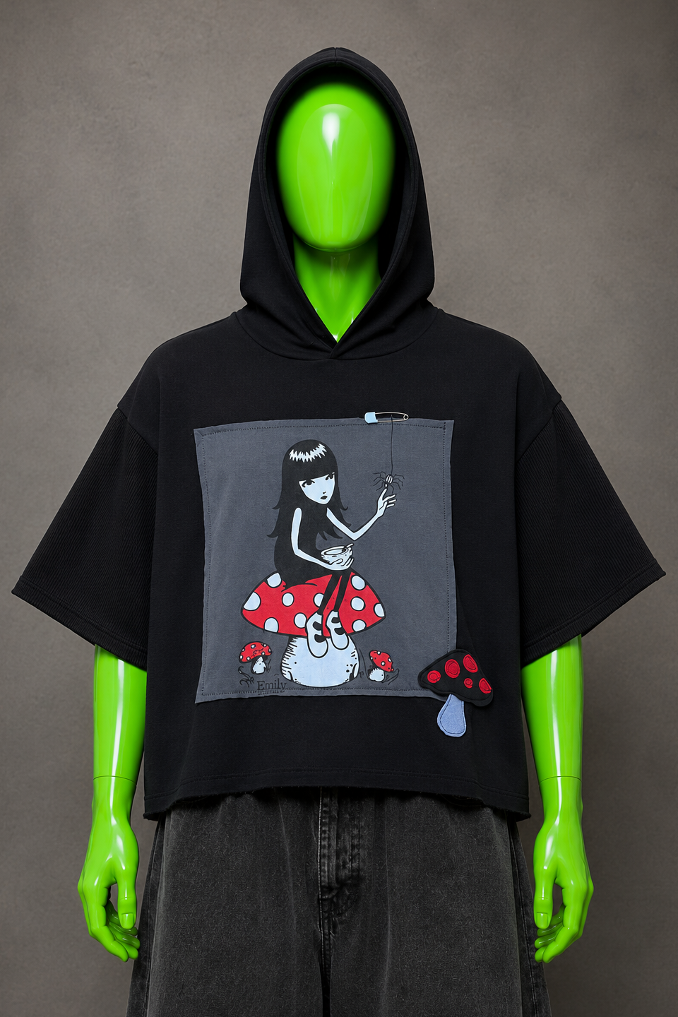 Emily Strange Reworked Hoodie – Gothic Streetwear | Grunge Style | One of One