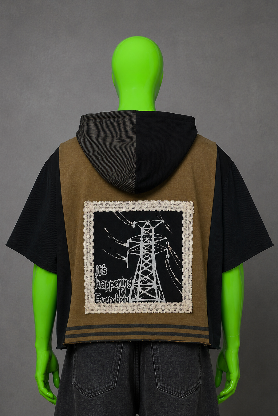 Ethel Cain Cross Gothic Handmade Custom Reworked Hoodie | XL | 1 of 1 Streetwear | Cut & Sew