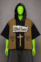 Ethel Cain Cross Gothic Handmade Custom Reworked Hoodie | XL | 1 of 1 Streetwear | Cut & Sew