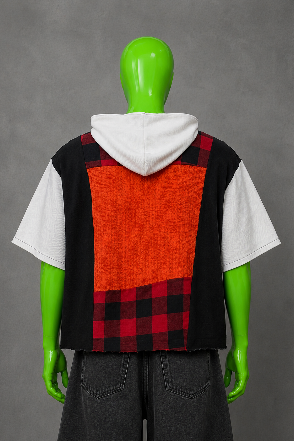 Freddy Krueger Nightmare Reworked Patchwork Hoodie – Halloween Streetwear | Y2K