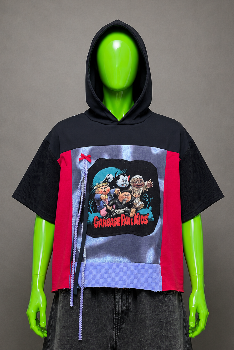 Garbage Pail Kids Reworked Hoodie – Grunge Streetwear | Y2K Distressed Aesthetic