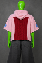 Good Luck Ladybug Upcycled Hoodie – Indie Folk Aesthetic | Streetwear Fit