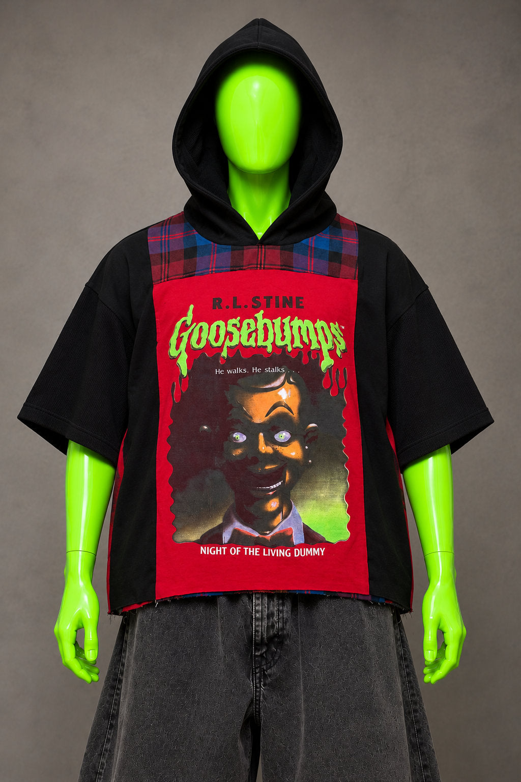 Goosebumps Dummy Halloween Nostalgia Handmade Custom Reworked Hoodie | XL | 1 of 1 Streetwear | Cut & Sew