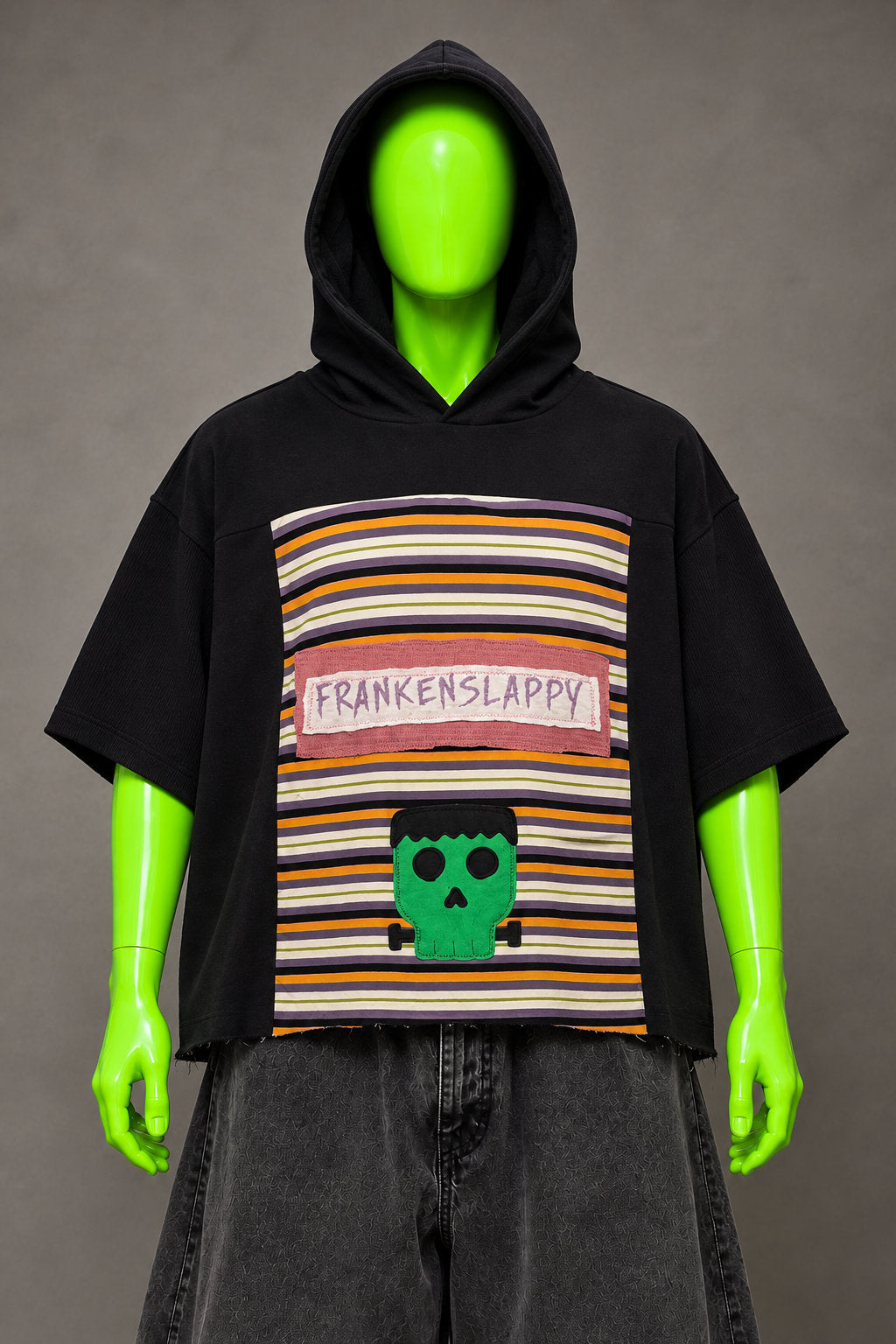 Goosebumps Halloween Nostalgia Handmade Custom Reworked Hoodie | XL | 1 of 1 Streetwear | Cut & Sew