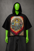 Grateful Dead Reworked Patchwork Hoodie – Hippie Streetwear | Y2K Tie-Dye | 1of1
