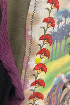 Grateful Dead Hippie Patchwork Handmade Custom Reworked Hoodie | XL | 1 of 1 Streetwear | Cut & Sew