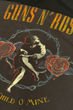 Guns N' Roses Rock Distressed Handmade Custom Reworked Hoodie | XL | 1 of 1 Streetwear | Cut & Sew