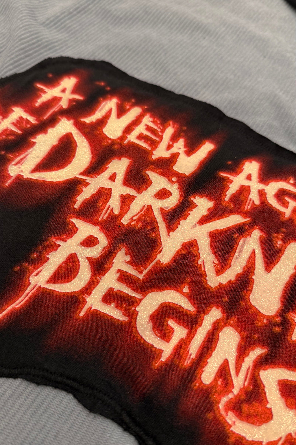 Halloween Horror Nights Darkness Handmade Custom Reworked Hoodie | XL | 1 of 1 Streetwear | Cut & Sew