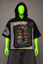 Halloween Horror Nights Darkness Handmade Custom Reworked Hoodie | XL | 1 of 1 Streetwear | Cut & Sew