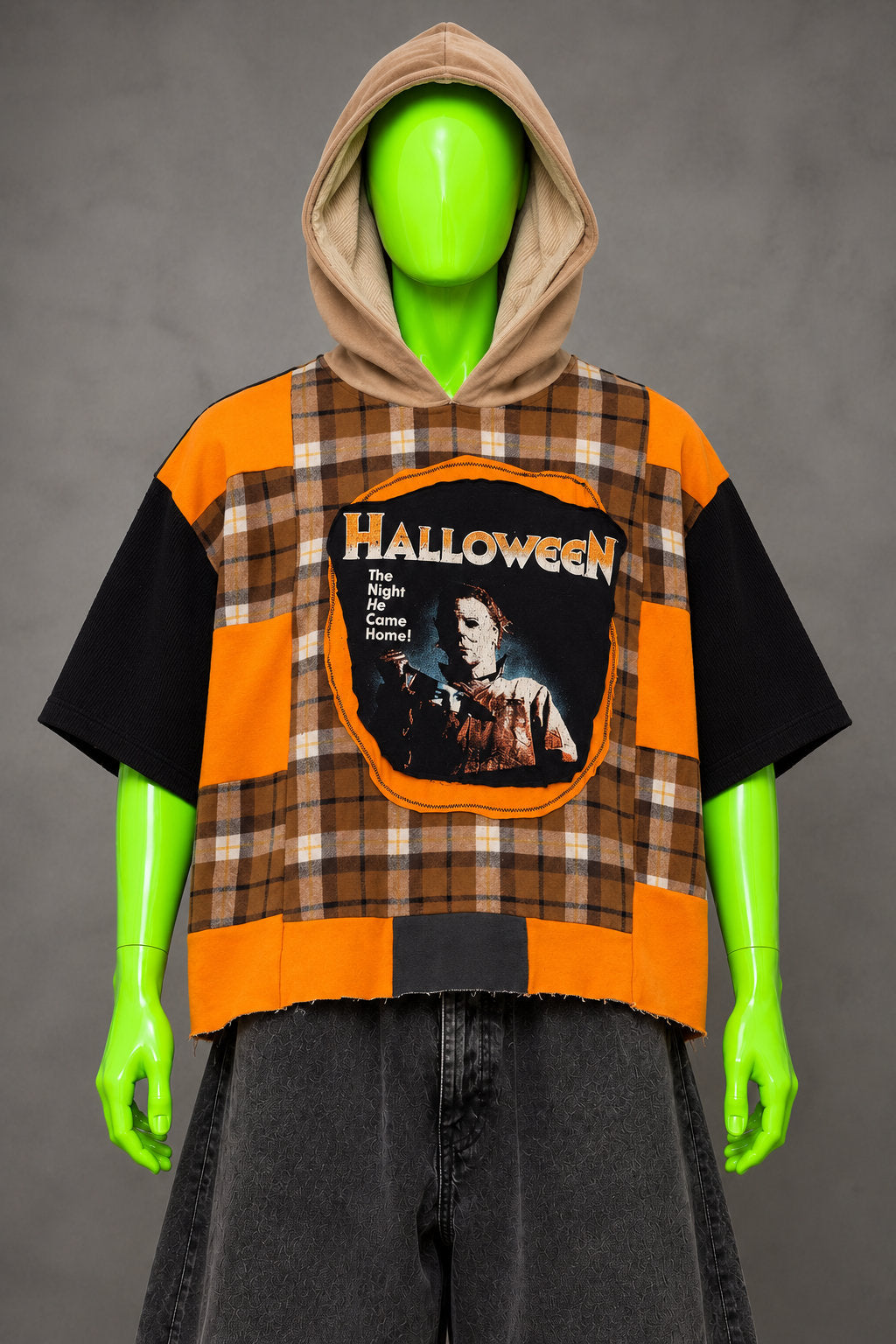 Michael Myers Halloween Horror Handmade Custom Reworked Hoodie | XL | 1 of 1 Streetwear | Cut & Sew