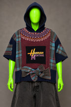 Hannah Montana Grunge 90's Nostalgia Handmade Custom Reworked Hoodie | XL | 1 of 1 Streetwear | Cut & Sew