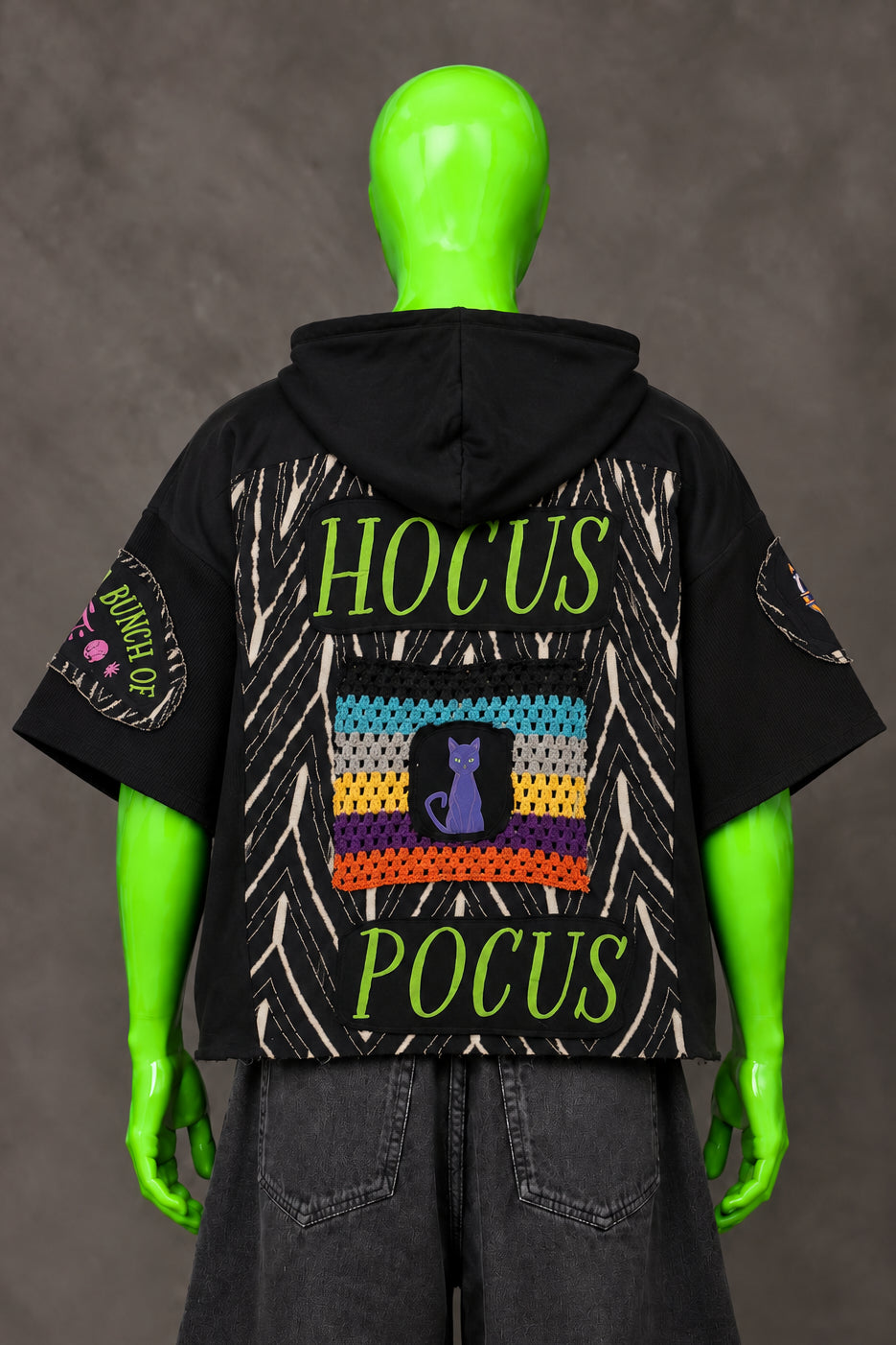 Hocus Pocus Halloween Nostalgia Handmade Custom Reworked Hoodie | XL | 1 of 1 Streetwear | Cut & Sew