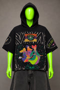 Hocus Pocus Halloween Nostalgia Handmade Custom Reworked Hoodie | XL | 1 of 1 Streetwear | Cut & Sew