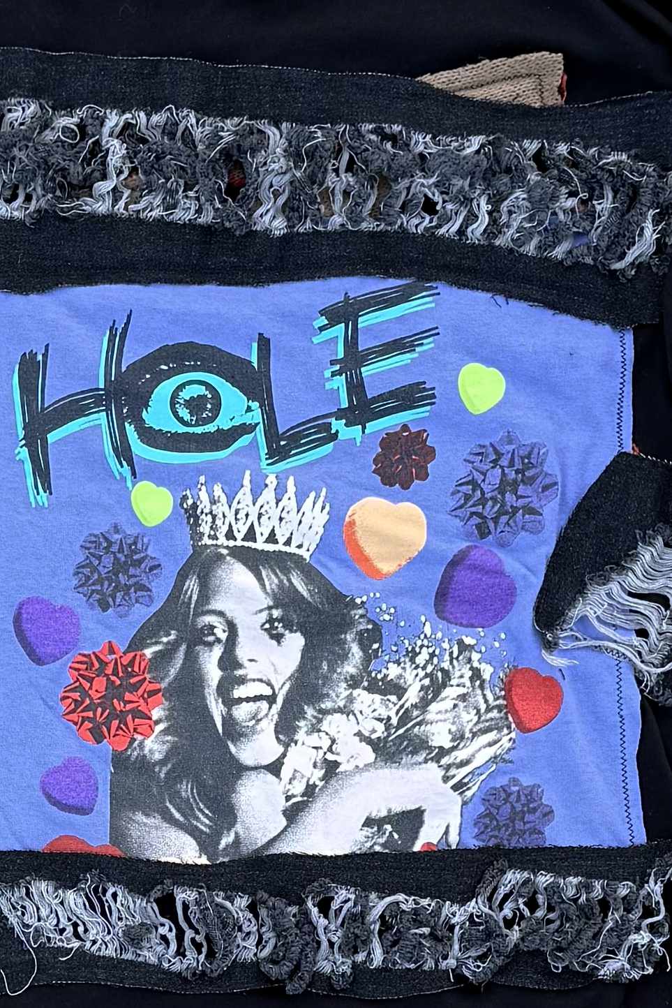 Hole Courtney Love Grunge Streetwear Handmade Custom Reworked Hoodie | XL | 1 of 1 Streetwear | Cut & Sew