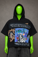 Hole Courtney Love Grunge Streetwear Handmade Custom Reworked Hoodie | XL | 1 of 1 Streetwear | Cut & Sew