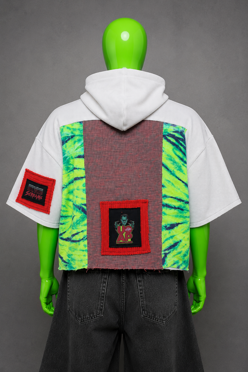 Halloween Horror Nights Pinball Patchwork Hoodie – Spooky Aesthetic | Streetwear
