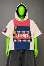 Jeep Duck Handmade Custom Reworked Hoodie | XL | 1 of 1 Streetwear | Cut & Sew